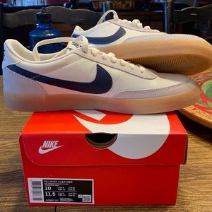 Nike Killshot 2 leather sneakers in cream & navy size 10mens 11.5womens